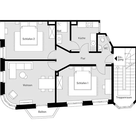 Appartement Domblick 2 I Balkon I Parkplatz I Naehe Veltins-arena *